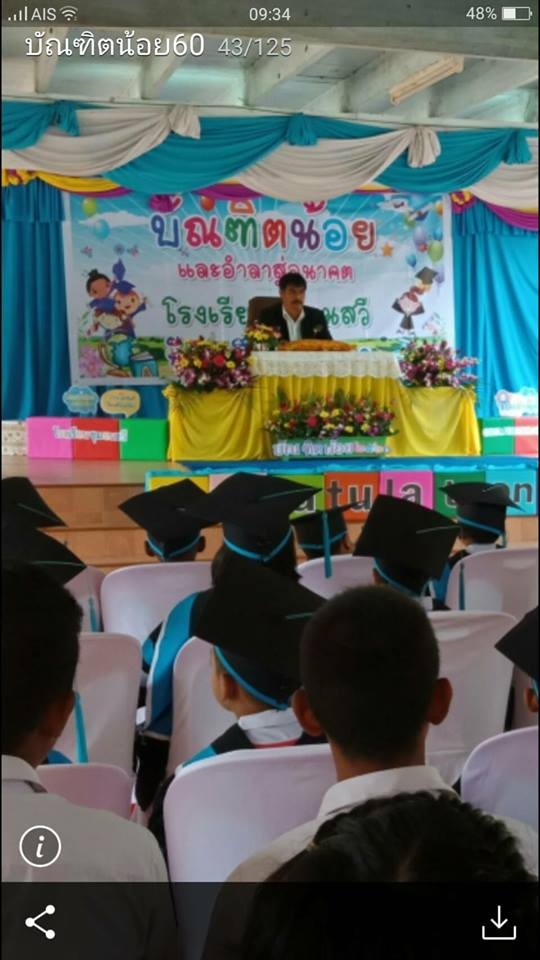 มอบประกาศณียบัตรบัณฑิตน้อยโรงเรียนชุมชนสวี 